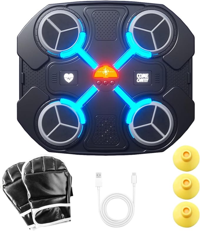 HEZIVO® Boksmachine - Boxing Machine - Boksbal met Muziek - Bokszak - Wendbaarheid