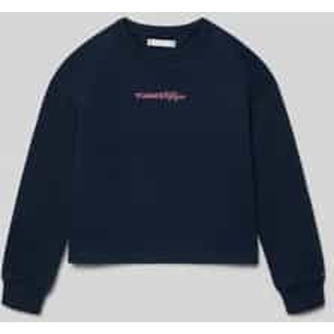 regular fit sweatshirt van katoenmix