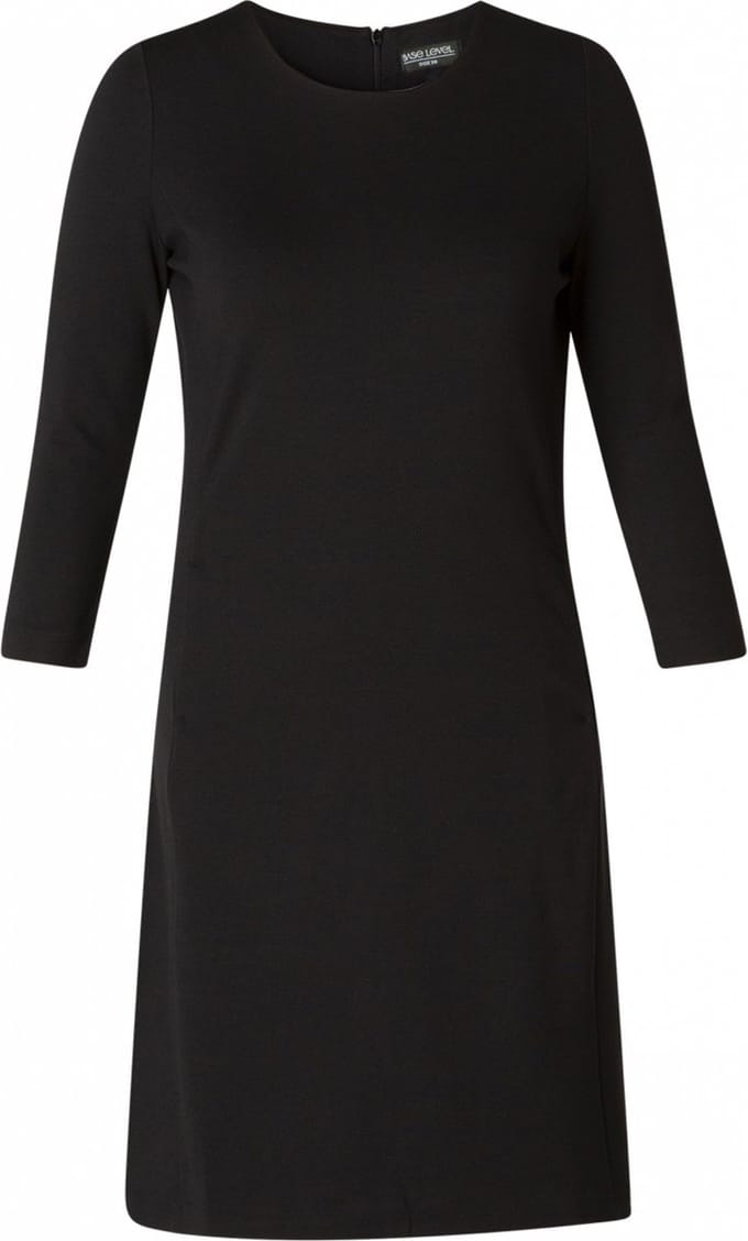 BASE LEVEL CURVY Addy Jurk - Black - maat 2(50)