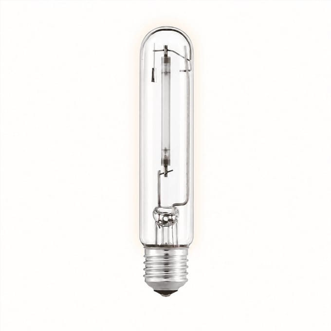 1x T-shape Gasontladingslamp E40 - 100W - Warm Wit Licht (2000K) - 10700 lm - 32 jaar - Dimbaar - NAV-T / SON-T
