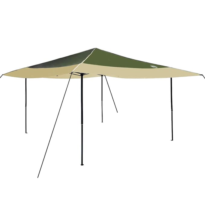 vidaXL - Luifel - Tent - 395 - x - 395 - x - 251 - cm - Groen - Stof
