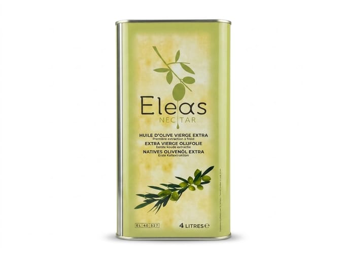 Eleas extra vergine olijfolie, 4 liter blik (scherpe prijs bij meer dan 1 blik)