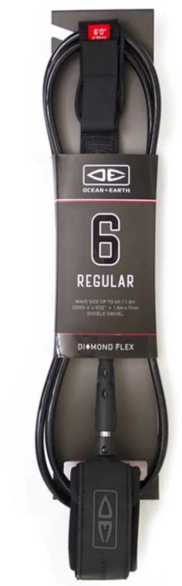 Ocean & Earth Regular Diamond Flex Moulded Surflijn Zwart 7´0´´