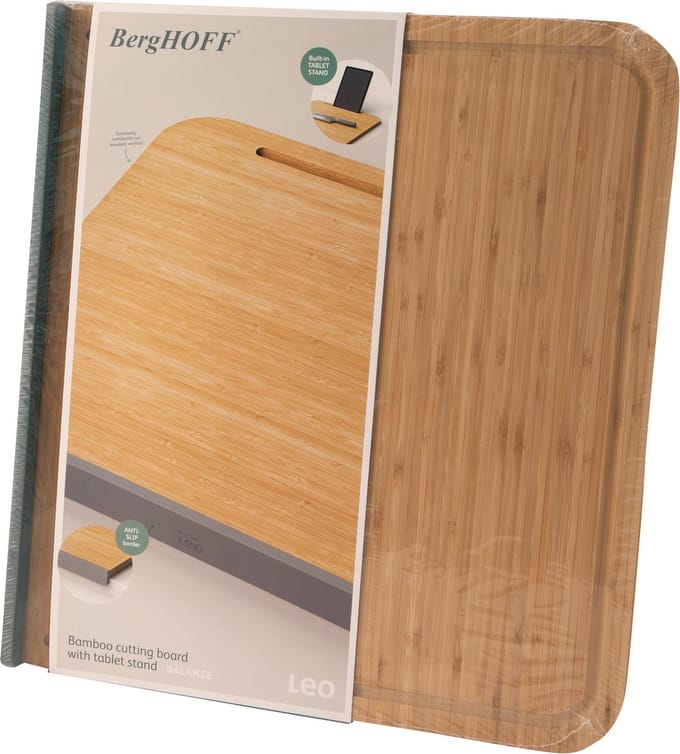LEO Snijplank met tablet houder Balance 45x40cm - Grijs -