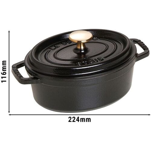 STAUB LA COCOTTE - Kookpot - Ovaal - 170mm - Gietijzer - Zwart