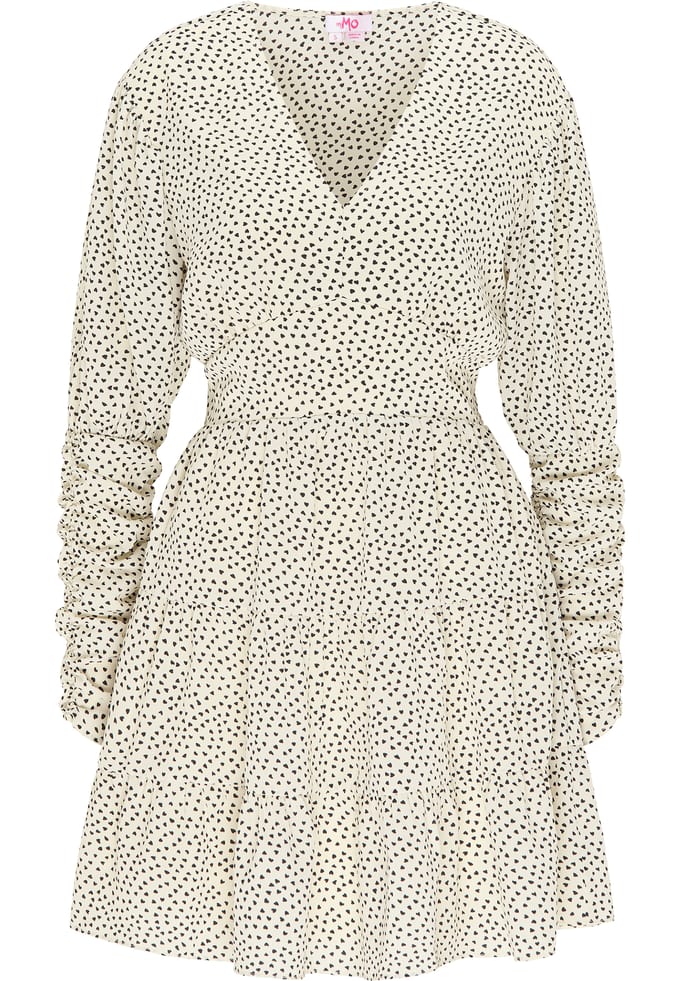Mymo Zomerjurk Dames wit zwart