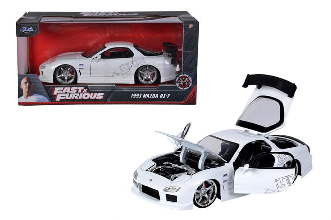 Jada - Speelgoedvoertuig - Fast & Furious 1993 Mazda RX-7 1:24