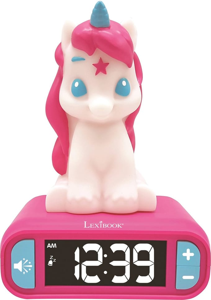 Unicorn 3D Wekker met Nachtlampje en Geluiden