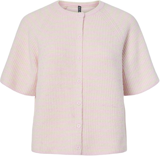Pieces gebreid vest PCMALOU STREEP