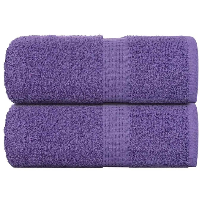 vidaXL - Washandjes - FROGN - 2 - st - 30x30 - cm - 360 - g/m² - paars