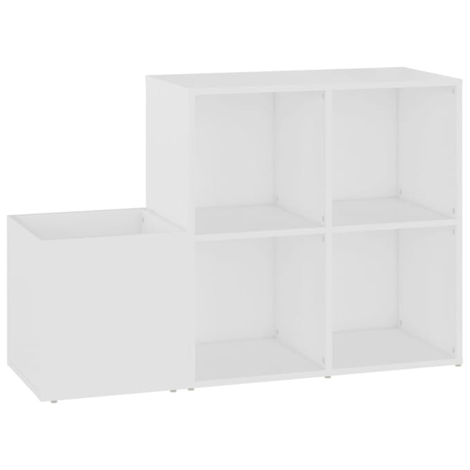vidaXL - Opbergkast - 105x35,5x70 - cm - bewerkt - hout - wit