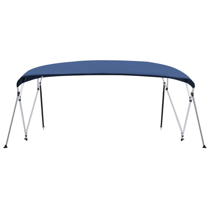vidaXL - Biminitop - 4-boogs - 243x(230-244)x137 - cm - marineblauw
