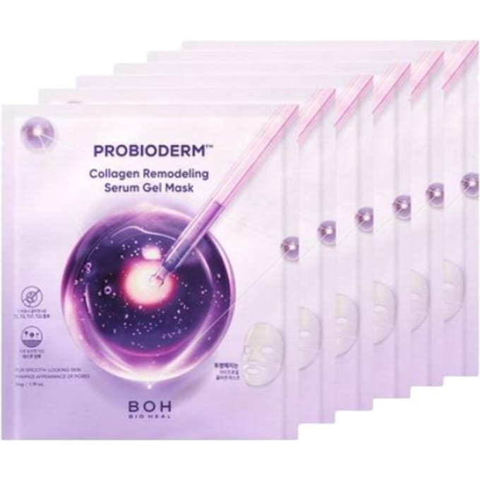 BIOHEAL BOH Probioderm Collagène Remodelant Sérum Masque Gel 34g × 6 feuilles (3 Options) #1box (6sheets) white