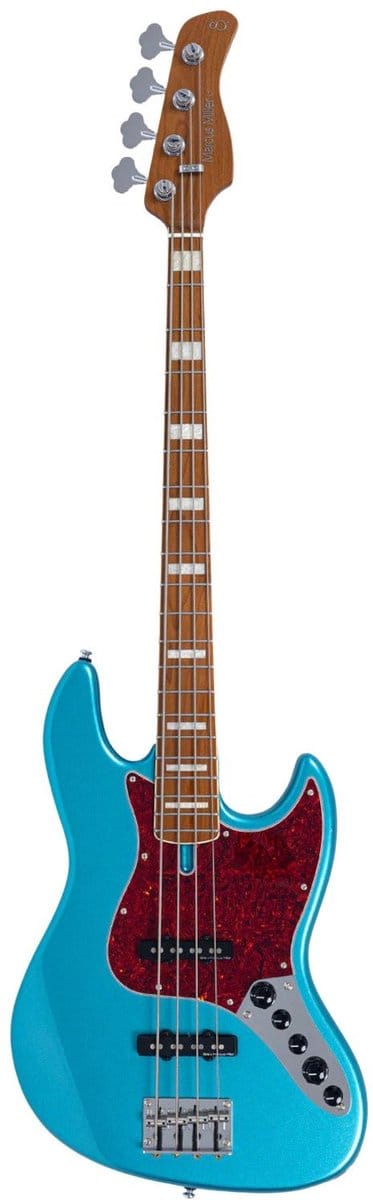 Sire V7N A4/TP Marcus Miller 4-snarige Actieve Basgitaar Tide Pool met Elzen Body en Heritage-3 Preamp