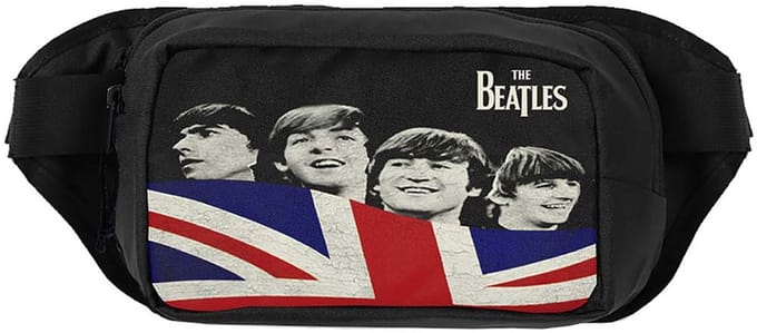 Rocksax The Beatles - Let It Be Flag Schoudertas - Zwart