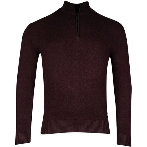 Baileys Trui Half Zip Allover 2-Tone Aubergine / male