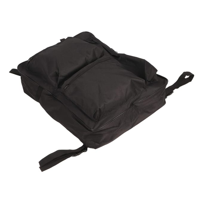 Sac à dos noir pour fauteuil roulant, sac de rangement étanche de grande capacité pour déambulateur black