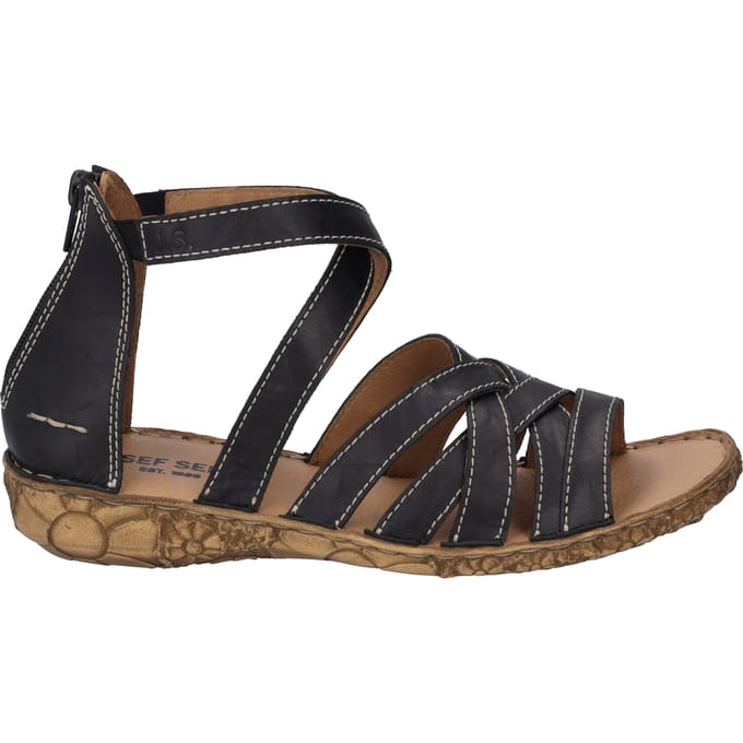 Josef Seibel ROSALIE 53 - Platte sandalenDames Sandalen - Kleur: Zwart - Maat: 39