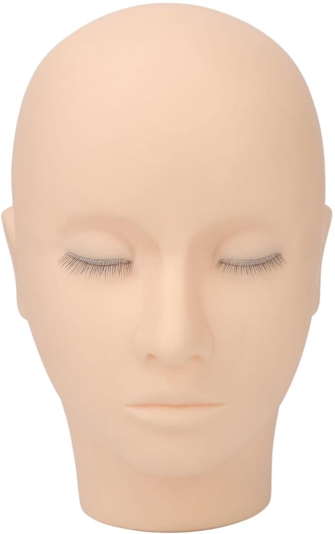 Dailygoods- Lash Mannequin Hoofd 3 Lagen - Zachte Siliconen - Hoge