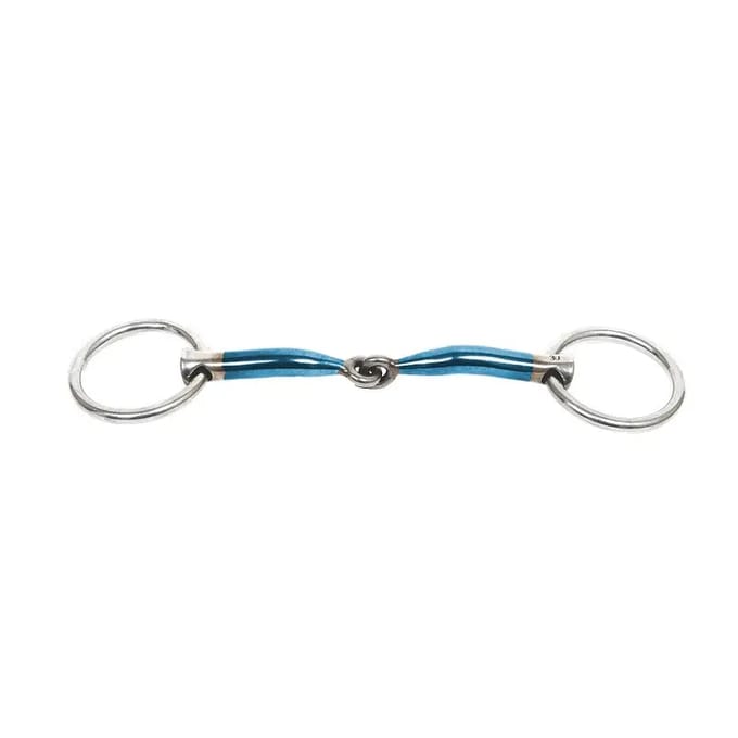 Dubbel bit voor paarden Trust Sweet Iron Loose ring locked 12