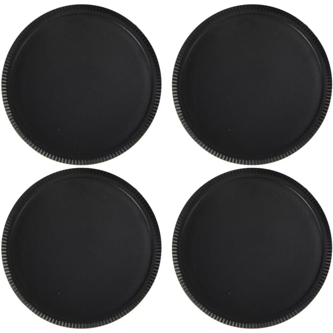 Set van 4 camera-achterlensdoppen en bodydoppen voor M42-schroefbevestigingscamera-accessoires black