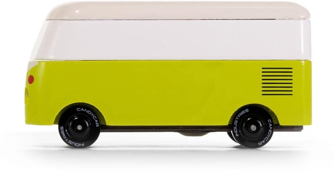 Candylab speelgoedauto - VW T1 busje groen - Candycar World.