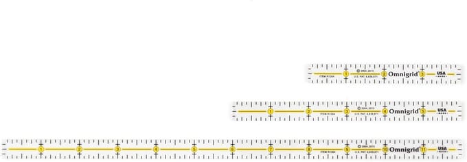 Set van 3 Multipurpose Linialen voor Precisie Meten en Markeren