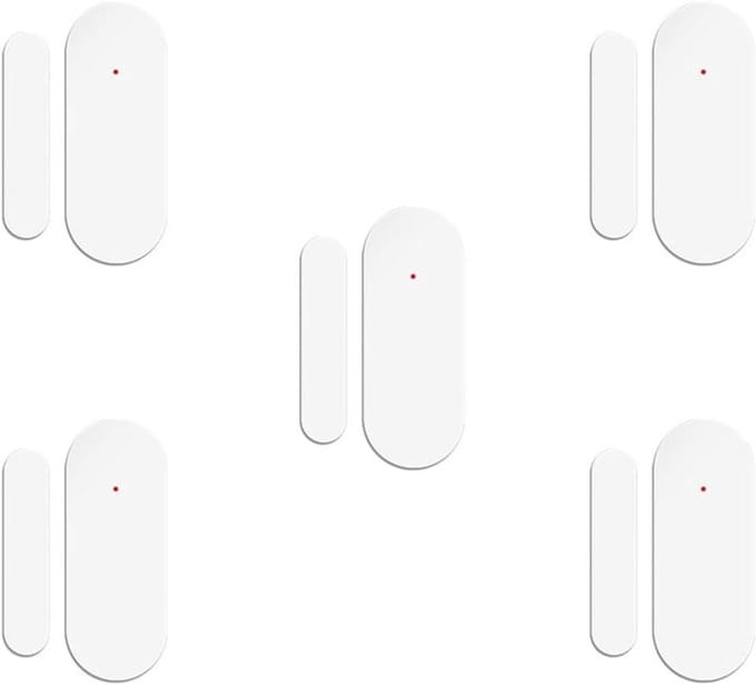 Deuralarmen - Slimme sensor - Huisbeveiliging - App notificaties - 5 stuks - Wit