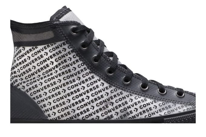 Converse Chuck Taylor All Star High 'Translucent - Black' 36 gray