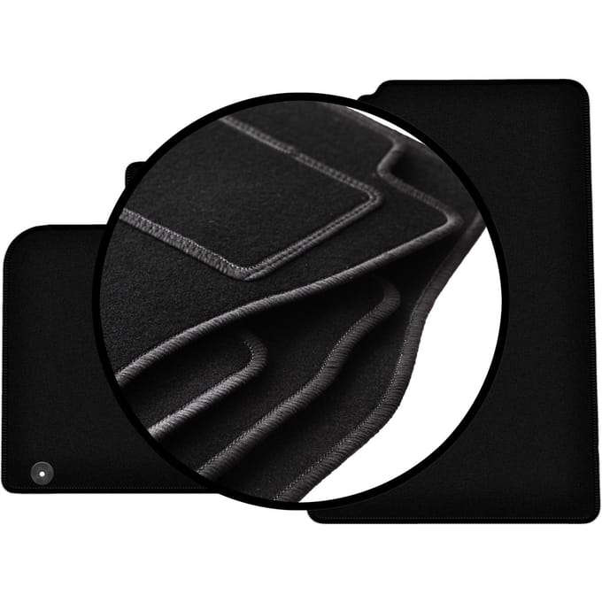 Complete set veloursmatten voor: Smart ForTwo II hatchback (2007-2014)