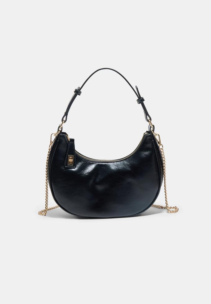 Stradivarius Schoudertas met sluiting  Zwart OS