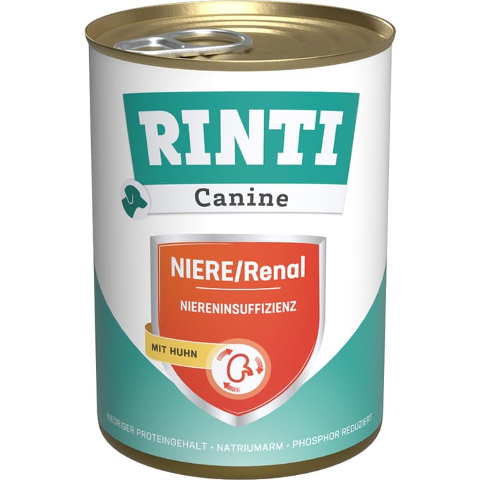 RINTI Canine Nieren-Renal met Kip 400 g  - 24 x 400 g