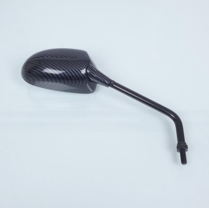 Spiegel rechts Mad F2000 carbon voor motor scooter / M8 spoed 1.25 std Nieuw