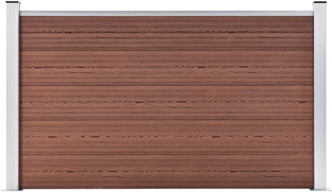 Tuinscherm Composiet Hekwerk Bruin 180x105 cm Privacy en Veiligheid