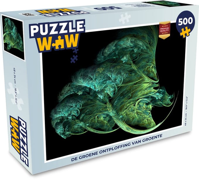 Puzzel De groene ontploffing van groente - Legpuzzel - Puzzel 500 stukjes