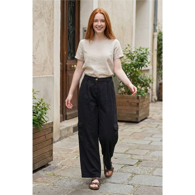 Hoge Taille Wijde Cargo Broek