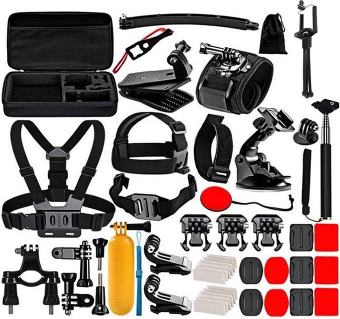 Puluz Accessories set for Sports Cameras PKT39 50-in-1