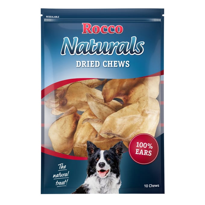100 stuks Runderoren Natuur Rocco Hondensnack