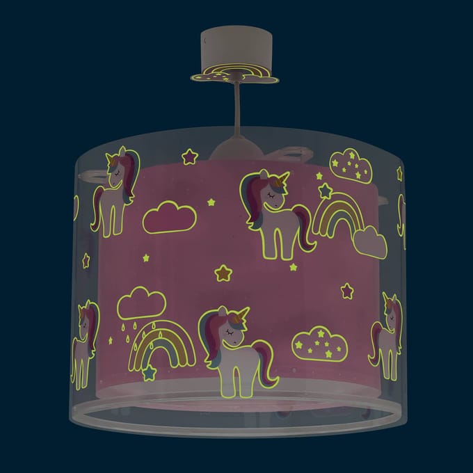 Dalber kinderkamer hanglamp UNICORNS, roze
