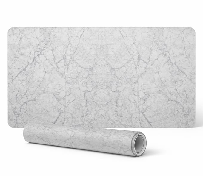 Bureauonderlegger voor toetsenbord en accessoires met marmerpatroon, 90x45 cm