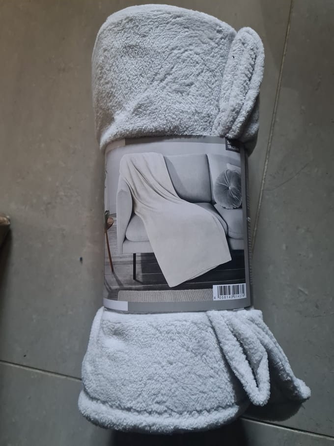 Livarno home Deken - 150 x 200cm - 100% Polyester - Grijs