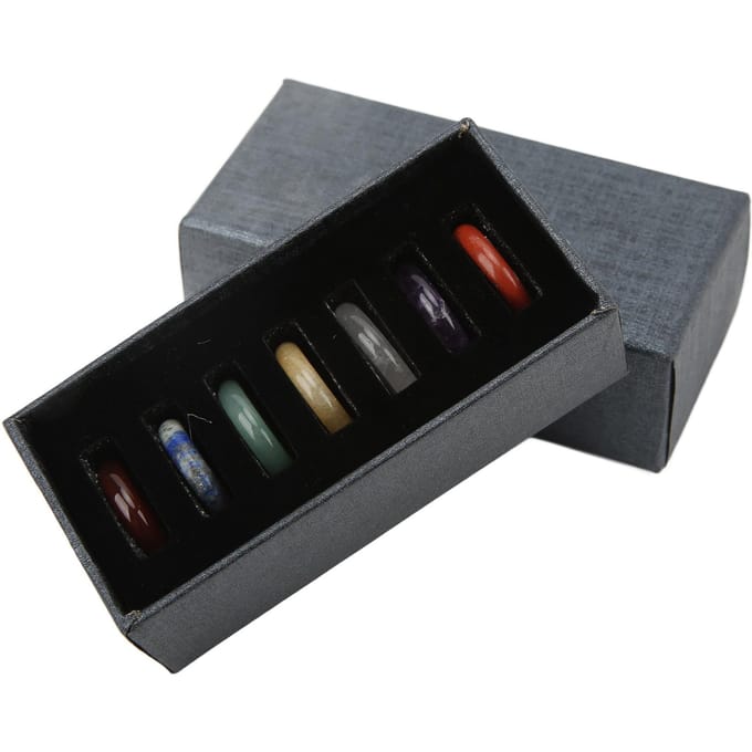 Chakra Stenen Natuurlijke Halfedelsteen Yoga Steen Chakra Steen Decoratie Sieraden black