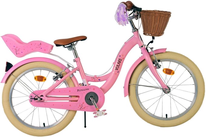 Volare Blossom Kinderfiets - Meisjes - 18 inch - Roze - Twee handremmen