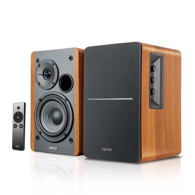 Edifier R1280Ts - 2.0 4" Active Bookshelf Speakers - 42W - Brown