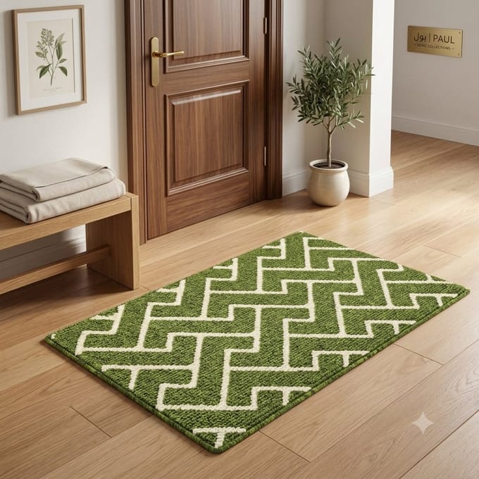 Maison Elara Schoonloopmat 60x90 cm - Antislip - Waterabsorberend - Machinewasbare Inloopmat voor Binnen en Buiten - Sage Green