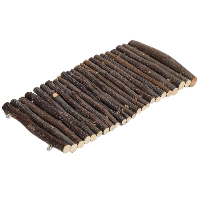 Pont en arc en bois pour hamster, échelle, lapin, petits animaux, cage pour animaux de compagnie, accessoires M M gray