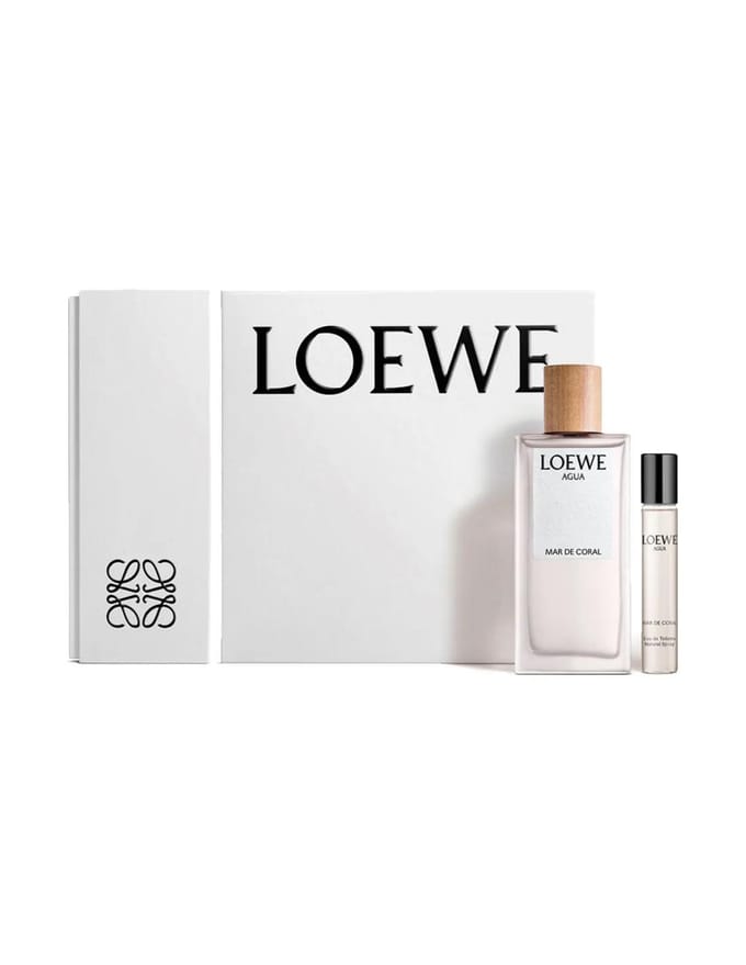 Set Agua Loewe Mar De Coral Edt 150ml Mini 20ml white