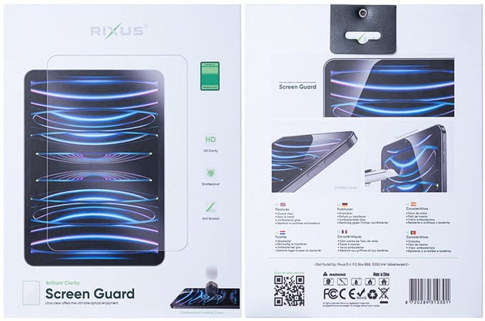 Rixus Screen Guard For Samsung Galaxy Tab S10 Plus Clear