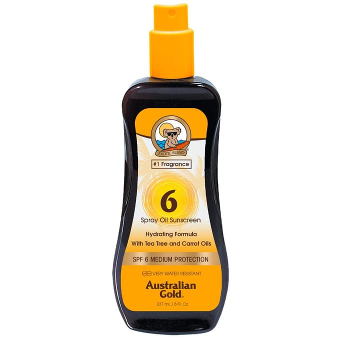 Australian Gold Spray d'huile intensifiant à la carotte SPF6