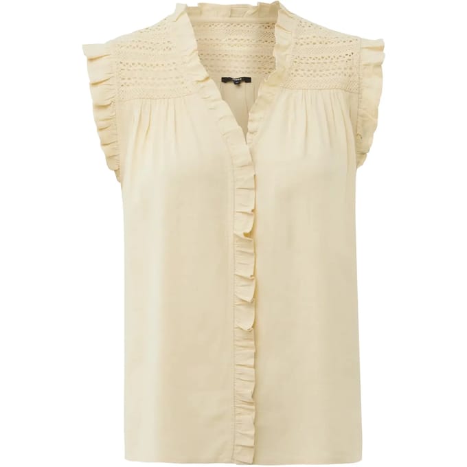 Vrouwenblouse Mexx Linen Mix Slub